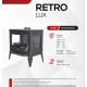 Yüksek Verimli Döküm Odun & Kömür Sobası - Retro Lux, Çift Yanmalı Sistem