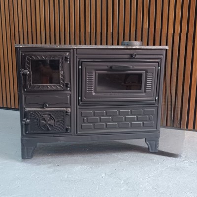 40'lık Kuzine Sac Soba Camlı