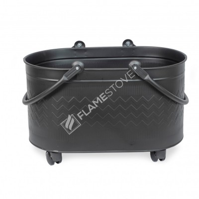 Tekerlekli Oval Odun Kovası | Şömine ve Kömürlük İçin Pratik Çözüm | FS-1343DH