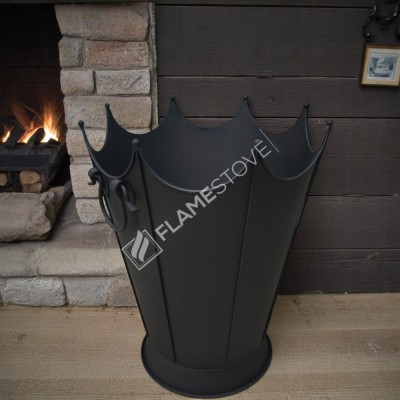 Oval Odun Kovası | Şömine ve Kömürlük Kovası | 27x43x53 cm | Şık ve Dayanıklı