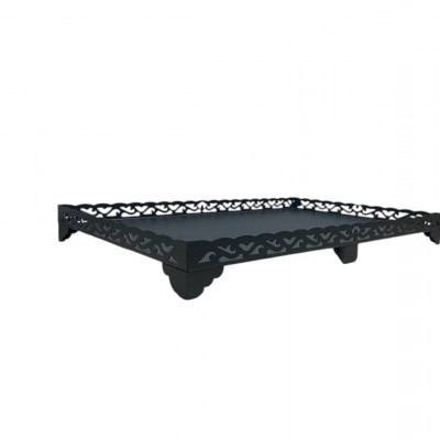 Soba Altlığı 65cm x 105cm Lazer Kesim Çelik Soba Altlığı