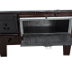 FS-320 - 50’lik Paçalı Kuzine Soba | Kahverengi Emaye | Geniş Fırınlı Kuzine