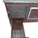 FS-320 - 50’lik Paçalı Kuzine Soba | Kahverengi Emaye | Geniş Fırınlı Kuzine