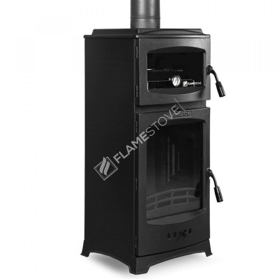  Flame Stove Lodi Gurme Şömine Soba | Çift Yanmalı, A Sınıfı, Schott Robax Camlı, Fırınlı,