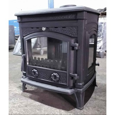 Sırıus Ultra Döküm FS-14  Yüksek Verimli Pik Döküm Soba | Alman Seramik Camlı | 9 kW Isı Gücü | 130 mm Baca Çıkışı
