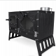 Sirius Maxi Yan Kapaklı Fırınlı 3 Camlı Döküm Soba | Yüksek Verimli Odun & Kömür Sobası, Schott Robax Camlı, Çift Yanmalı, 18.21 kW