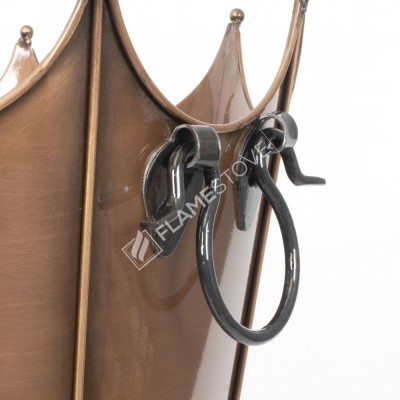 Oval Odun Kovası | Şık ve Dayanıklı Tasarım | 27x43x53 cm Büyük Kapasite