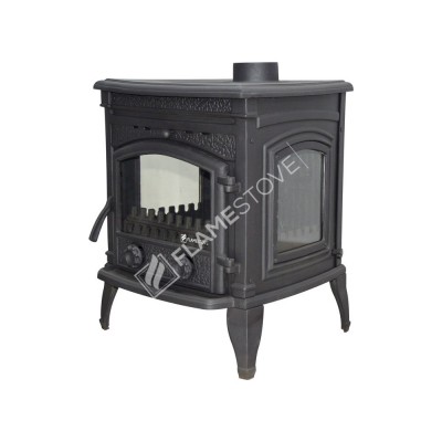 Sırıus Ultra Döküm FS-14  Yüksek Verimli Pik Döküm Soba | Alman Seramik Camlı | 9 kW Isı Gücü | 130 mm Baca Çıkışı