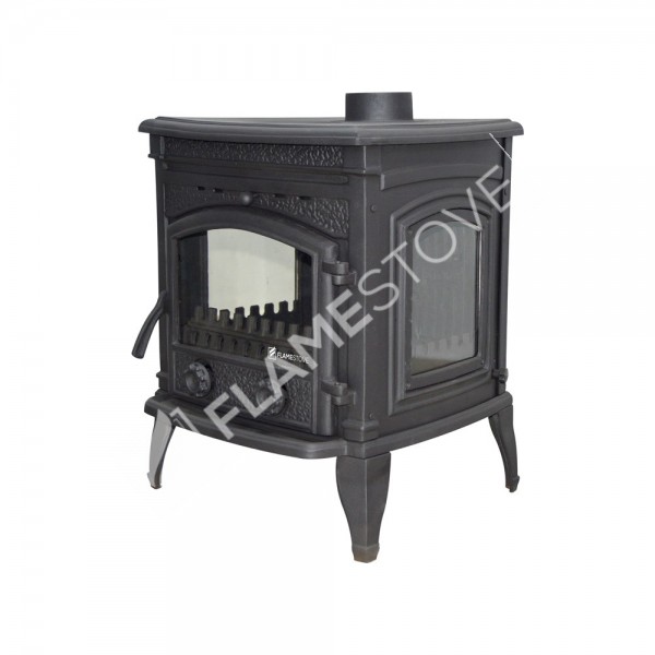 Sırıus Ultra Döküm FS-14  Yüksek Verimli Pik Döküm Soba | Alman Seramik Camlı | 9 kW Isı Gücü | 130 mm Baca Çıkışı