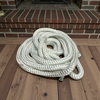  FS-152 8 mm Örgülü Yanmaz Kapak Fitili | Döküm Soba İçin Isıya Dayanıklı Sızdırmazlık Şeridi | Yüksek Isı Performansı