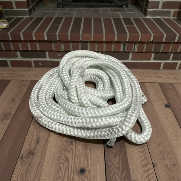 8 mm Örgülü Yanmaz Kapak Fitili | Döküm Soba İçin Isıya Dayanıklı Sızdırmazlık Şeridi | Yüksek Isı Performansı