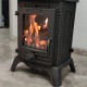 Minör Yüksek Mukavemetli Pik Döküm Soba | Yüksek Verimli Odun & Kömür Sobası, Schott Robax Camlı, 50 m2 Isıtma