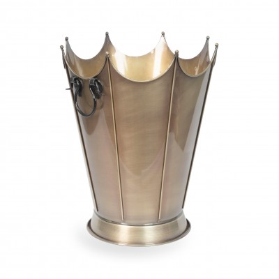 Oval Odun Kovası | Şömine ve Kömürlük Kovası | 27x43x53 cm | Şık ve Dayanıklı