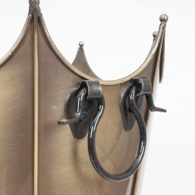 Oval Odun Kovası | Şömine ve Kömürlük Kovası | 27x43x53 cm | Şık ve Dayanıklı