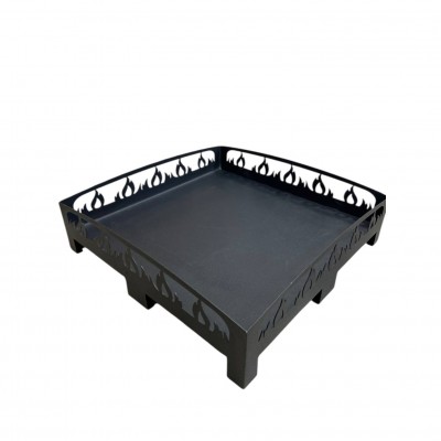 Lazer Kesim Alev Desenli 50 x 50 cm Soba Altlığı