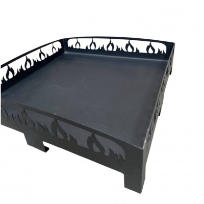 Lazer Kesim Alev Desenli 50 x 50 cm Soba Altlığı