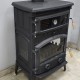 Flame Stove FS-71YK Sirius Midi Yan Kapaklı – Fırınlı Döküm Soba (Emaye Tepsili)