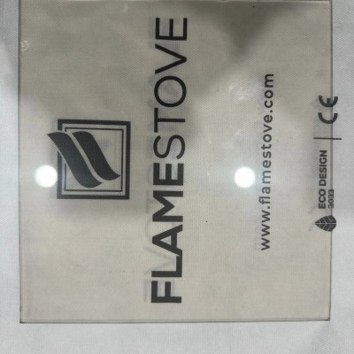 Pellet Mix Yan Soba Camı | Yedek Ateş Camı (FS-222, FS-224) | Isıya Dayanıklı Seramik Cam