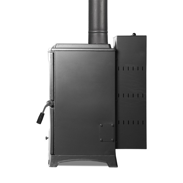 Flame Stove Lodi Krom Yanma Hazneli Pelet Soba | Yüksek Verimli Pelet Sobası, A Sınıfı, Schott Robax Camlı, 7 kW