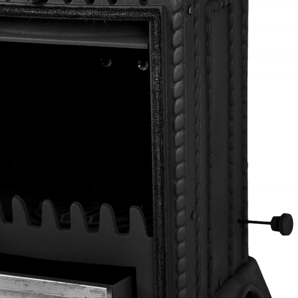 Minör Yüksek Mukavemetli Pik Döküm Soba | Yüksek Verimli Odun & Kömür Sobası, Schott Robax Camlı, 50 m2 Isıtma