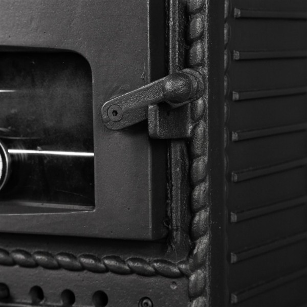 Major Tamamı Pik Döküm Fırınlı Soba | Yüksek Verimli Odun & Kömür Sobası, Schott Robax Camlı, Emaye Fırınlı, 70 m2 Isıtma