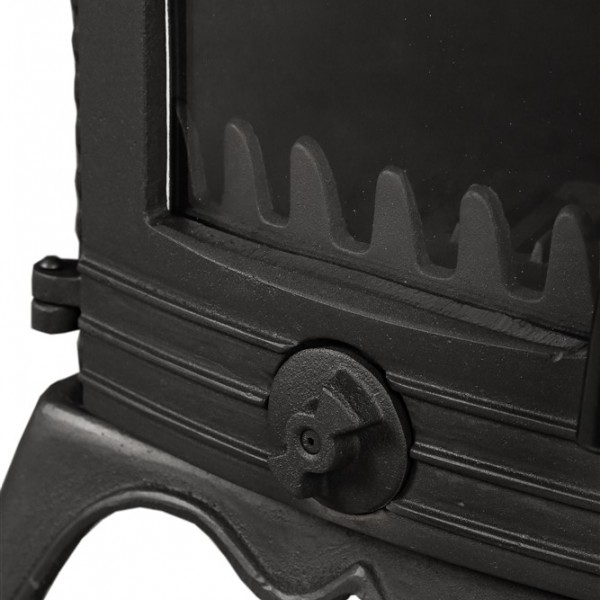 Major Tamamı Pik Döküm Fırınlı Soba | Yüksek Verimli Odun & Kömür Sobası, Schott Robax Camlı, Emaye Fırınlı, 70 m2 Isıtma