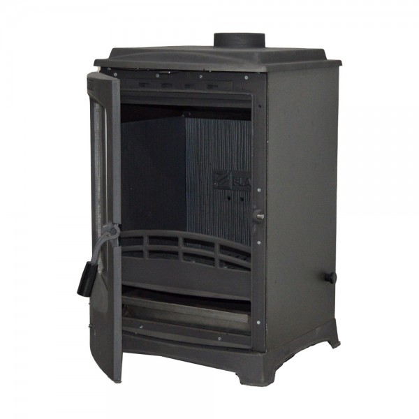 Flame Stove Lodi Klasik Şömine Soba | Yüksek Verimli Odun & Kömür Sobası, Çift Yanmalı, A Sınıfı, Schott Robax Camlı, 5 kW