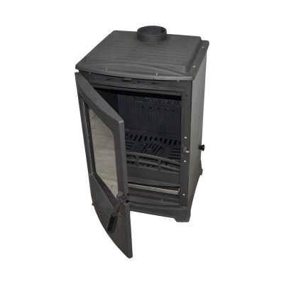 Flame Stove Lodi Klasik Şömine Soba | Yüksek Verimli Odun & Kömür Sobası, Çift Yanmalı, A Sınıfı, Schott Robax Camlı, 5 kW
