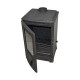 Flame Stove Lodi Klasik Şömine Soba | Yüksek Verimli Odun & Kömür Sobası, Çift Yanmalı, A Sınıfı, Schott Robax Camlı, 5 kW