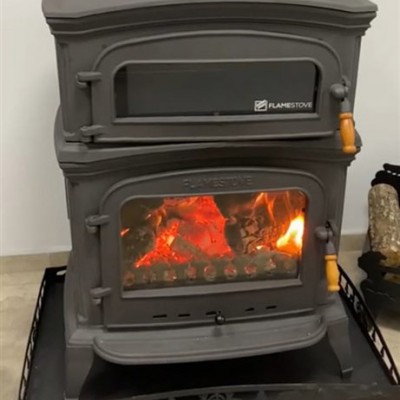 Altara Premium Döküm Soba | Yüksek Verimli Fırınlı Odun & Kömür Sobası, Çift Yanmalı, A Enerji Sınıfı, Yan Kapaklı